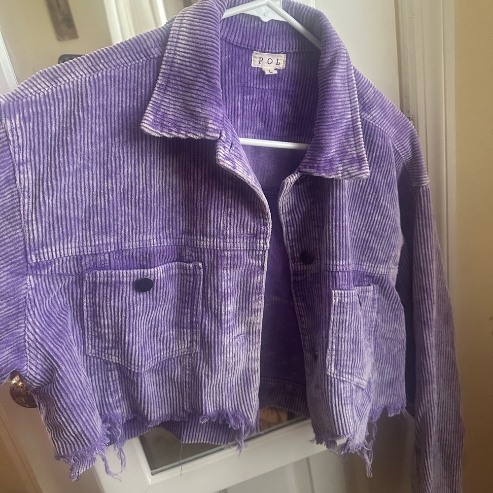 POL Purple Corduroy Jacket - Picture 3 of 8
